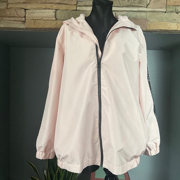 SPYDER Hoodie Windbreaker Lightweight Jacket Outdoor Athletic Pink Black XL - Picture 2 of 11